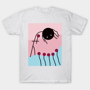 Kid Dancing With Flowers Stick Figure T-Shirt